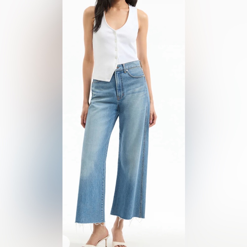 Veronica beard Taylor Cropped High Rise Wide leg 26